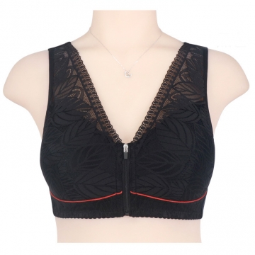 Бюстгальтер "Супер Бюст" з передньою застібкою - чорний